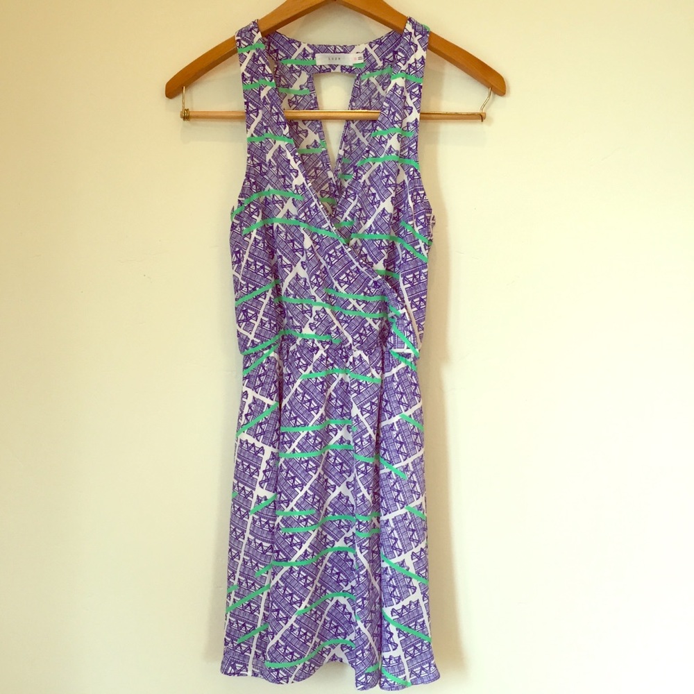 Lush faux wrap dress